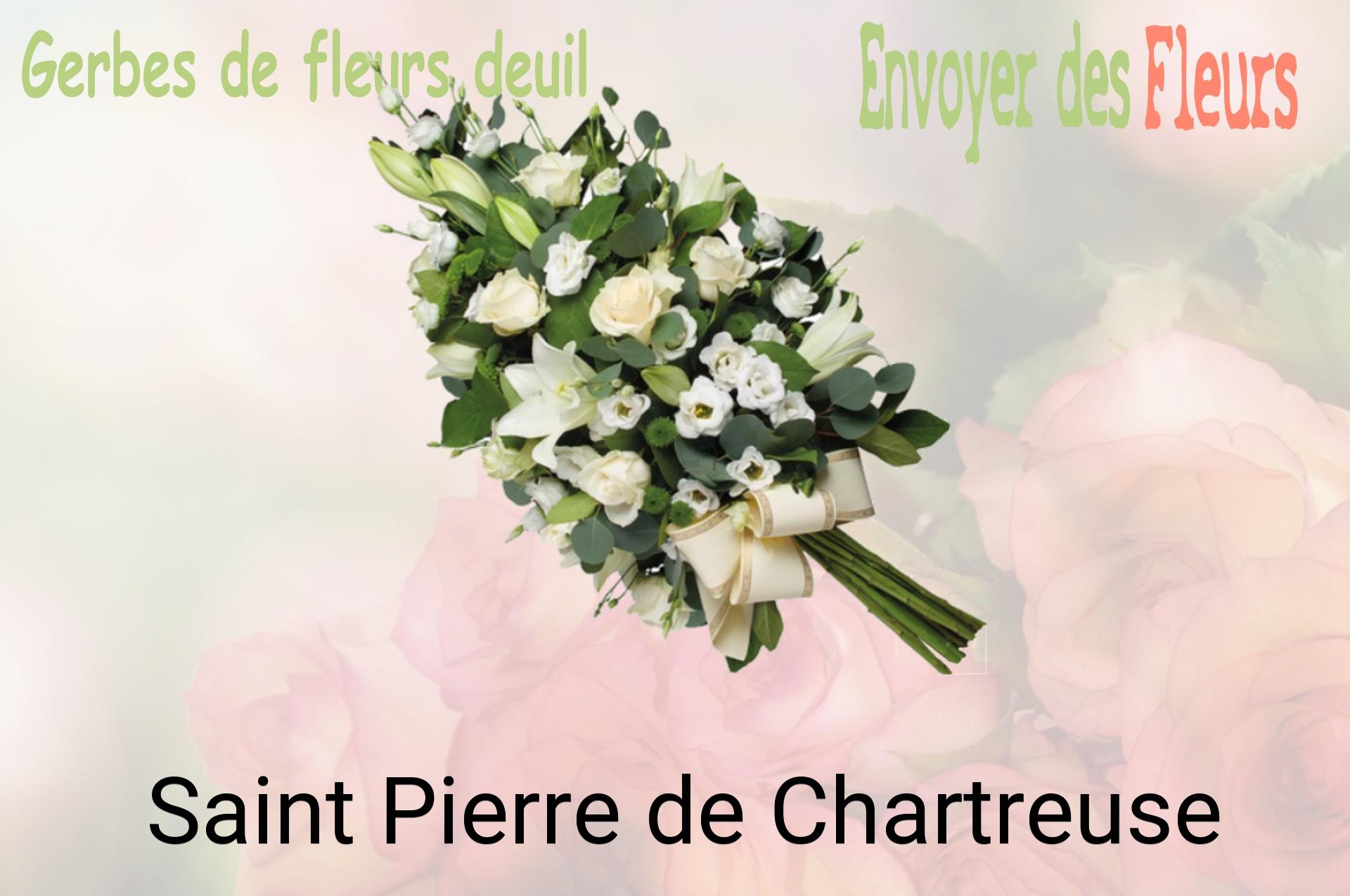 Gerbe de fleurs de deuil livrée à Saint-Pierre-de-Chartreuse